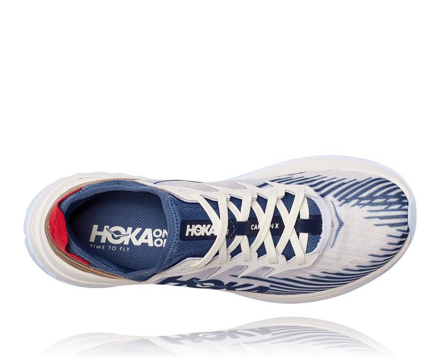 Hoka One One Løbesko Dame - Carbon X-Spe - Hvide/Blå - 741962WLI